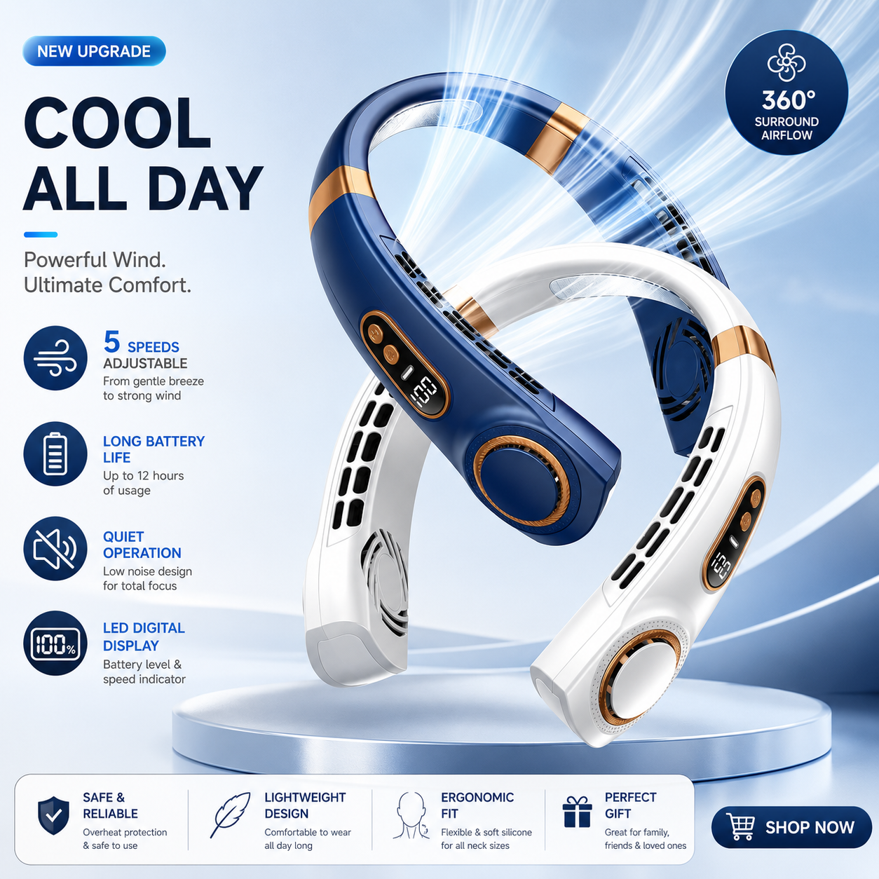 ArcticFlow™ Premium Neck Fan